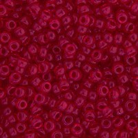 Transparent Red Miyuki 15/0 Seed Beads, 8.2g approx, Colour 141