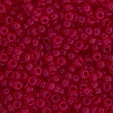 Transparent Red Miyuki 15/0 Seed Beads, 8.2g approx, Colour 141