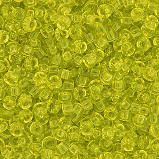 Chartreuse Transparent Miyuki 6/0 Seed Beads, 250g, Colour 0143