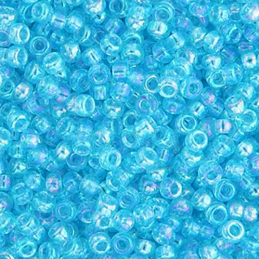 Dark Aqua Transparent AB Miyuki 6/0 Seed Beads, 250g, Colour 0260