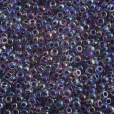Miyuki Size 6 Seed Beads, Amethyst Lined Crystal AB, Colour 0274, 20g Approx.