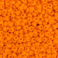 Orange Mandarin Opaque Miyuki size 6/0 Colour  0405, 20g approx.