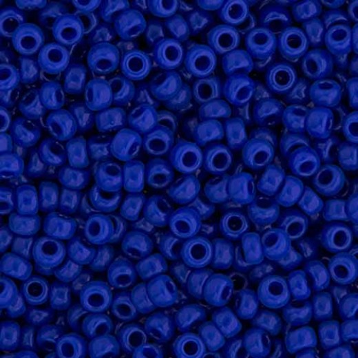 Bulk Bag Cobalt Blue Opaque Miyuki 6/0 Seed Beads, 250g, Colour 0414