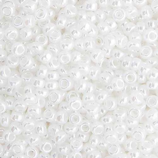 Bulk Bag White Pearl Ceylon Miyuki 6/0 Seed Beads, 250g, Colour 0528