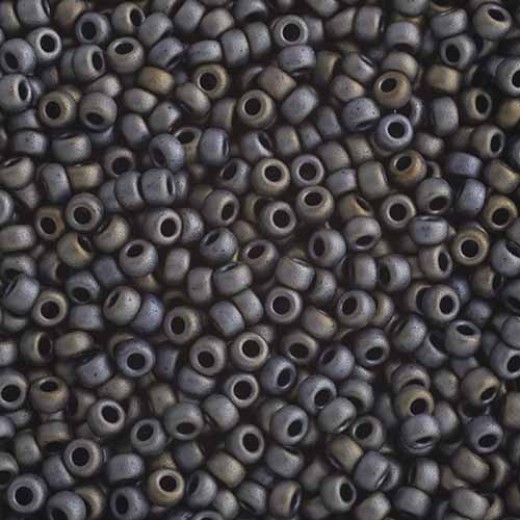 Matte Metallic Silver Gray Miyuki size 6/0 Colour  2002, 20g approx.