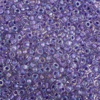Sparkling Purple Lined Crystal AB Miyuki size 6/0 Colour  2607, 20g approx.