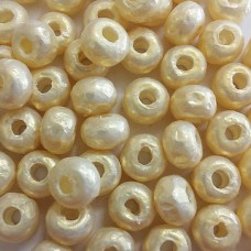 Antique White Baroque Pearl Miyuki 6/0 Beads, Colour 3951, 5g approx.