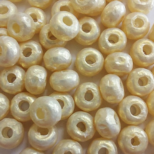 Antique White Baroque Pearl Miyuki 5/0 Beads, Colour 3951, 5g approx.