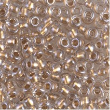 Crystal Sparkling Metallic Gold Lined Miyuki size 6/0 Colour  234, 20g approx.