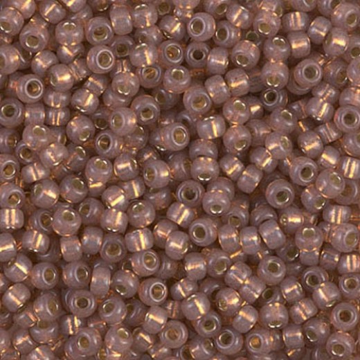 Rose Bronze S/L Dyed Alabaster Miyuki Size 8/0 seed beads, Colour  641, 22gm