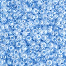 Light Blue Ceylon Miyuki Size 8/0 seed beads, Colour 524, 22gm