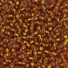Silver Lined Topaz, Miyuki Size 8/0 seed beads,, Colour 2422, 22gm