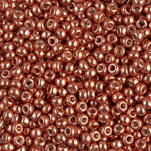 Miyuki Size 8 Seed Beads, Duracoat Galvanised Pink Blush, Colour 4207, 22g Approx.