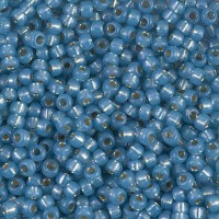 Duracoat  Silver Lined Aqua Dyed Miyuki Size 8/0 seed beads, Colour  4242, 22gm