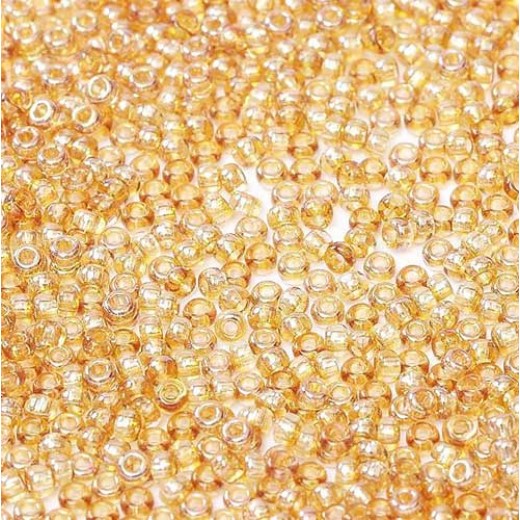 Crystal Apricot Medium Miyuki 8/0 Seed Beads, colour 55010, 22g