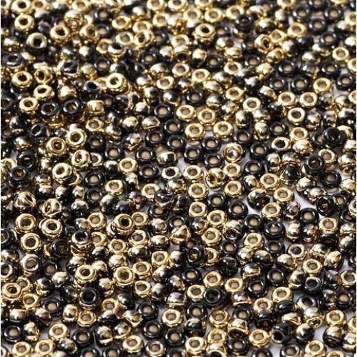 Black Amber Miyuki 8/0 Seed Beads, colour 55032, 22g