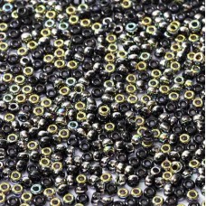 Black Vitrail Miyuki 8/0 Seed Beads, colour 55038