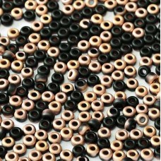 Black Capri Rose Matted Miyuki 8/0 Seed Beads, colour 55045