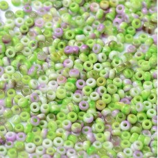 White Opaque Funky Orchid Miyuki 8/0 Seed Beads, colour 55055