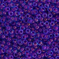 Aqua Fuchsia Lined Luster Miyuki Size 8/0 seed beads, Colour 0352, 22gm