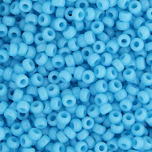 Light Blue Opaque Miyuki 8/0 Seed Beads, 250g, Colour 0413