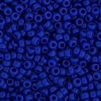 Cobalt Blue Opaque Miyuki Size 8/0 seed beads, Colour  414, 22gm