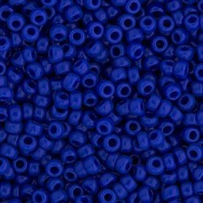 Cobalt Blue Opaque Miyuki Size 8/0 seed beads, Colour  414, 22gm