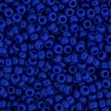 Cobalt Blue Opaque Miyuki Size 8/0 seed beads, Colour  414, 22gm