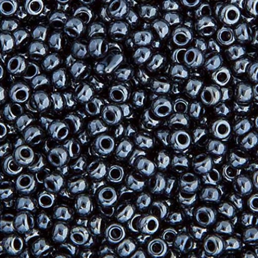 Gunmetal Miyuki Size 8/0 seed beads, Colour  451, 22gm