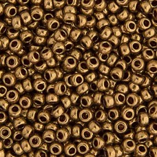 Lt. Bronze Opaque Metallic Miyuki Size 8/0 seed beads, Colour  0457L, 22gm