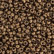 Bronze Opaque Metallic Miyuki Size 8/0 seed beads, Colour  457, 22gm