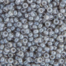 Silver Grey Ceylon Miyuki Size 8/0 seed beads, Colour  526, 22gm