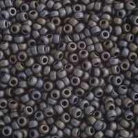 Matte Metallic Silver Gray Miyuki Size 8/0 seed beads, Colour  2002, 22gm