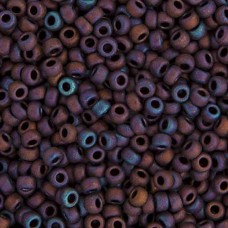 Copper Ab Matte Metallic Miyuki Size 8/0 seed beads, Colour  2005, 22gm