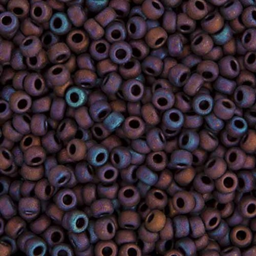 Copper AB Matte Metallic Miyuki 8/0 Seed Beads, 250g, Colour 2005