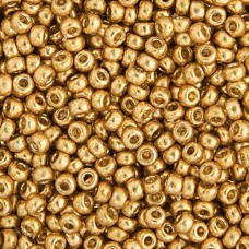 Duracoat Galvanized Gold Miyuki Size 8/0 seed beads, Colour  4202, 22gm