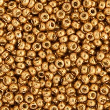 Duracoat Galvanized Yellow Gold Miyuki Size 8/0 seed beads, Colour  4203, 22gm