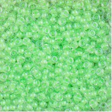 Luminous Mint Green Miyuki 8/0 Seed beads, colour 1120, 22g approx.