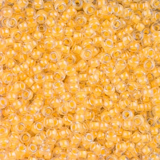 Luminous Sun Glow Miyuki 8/0 Seed beads, colour 1121, 22g approx.
