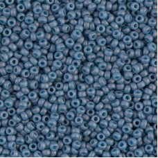 Matte Opaque light Denim Luster Miyuki Size 8/0 seed beads, Colour 2038, 22gm