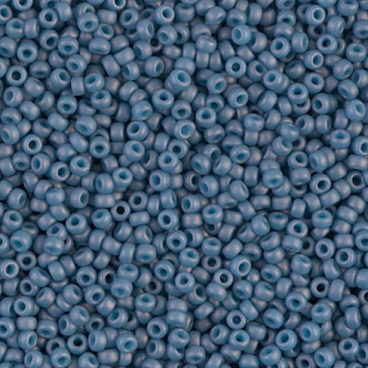 Matte Opaque light Denim Luster Miyuki Size 8/0 seed beads, Colour 2038, 22gm