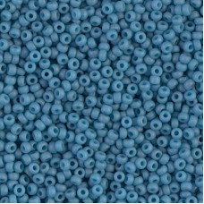 Matte Opaque Pale Denim Luster Miyuki Size 8/0 seed beads, Colour 2074, 22gm