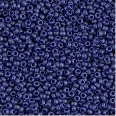 Matte Opaque Cobalt Luster Miyuki Size 8/0 seed beads, Colour 2075, 22gm