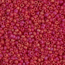 Matte Opaque Red Luster Miyuki Size 8/0 seed beads, Colour 2076, 22gm