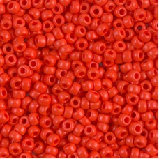 Opaque Red Miyuki Size 8/0 seed beads, Colour 0407, 22gm