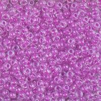 Luminous Plum Crazy Miyuki 8/0 Seed beads, colour 4303, 22g approx.