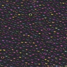 Metallic Dark Plum Iris Miyuki Size 8/0 seed beads, Colour Code  0454, 22gm
