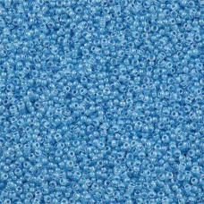 Inside Colour Sky blue/Lined Faded Denim Miyuki Size 8/0 seed beads, Colour 221,...