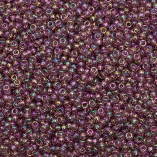 Transparent Light Lavendar AB Miyuki Size 8/0 seed beads, Colour 256D, 22gm