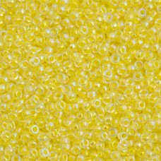 Light Yellow Lined Crystal AB Miyuki Size 8/0 seed beads, Colour 273, 22gm